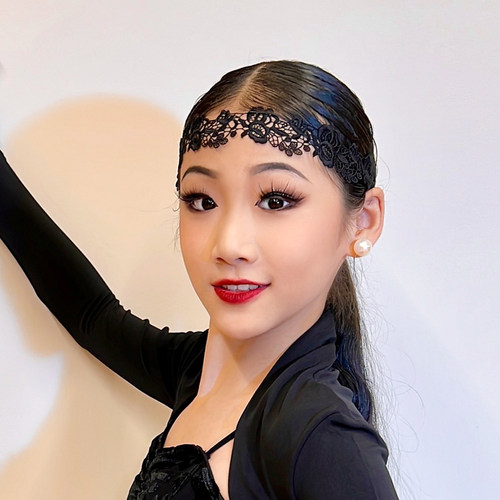 CONNY拉丁舞蕾丝发带配饰