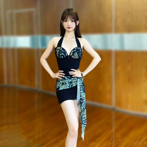 CONNY拉丁舞练功演出服装女