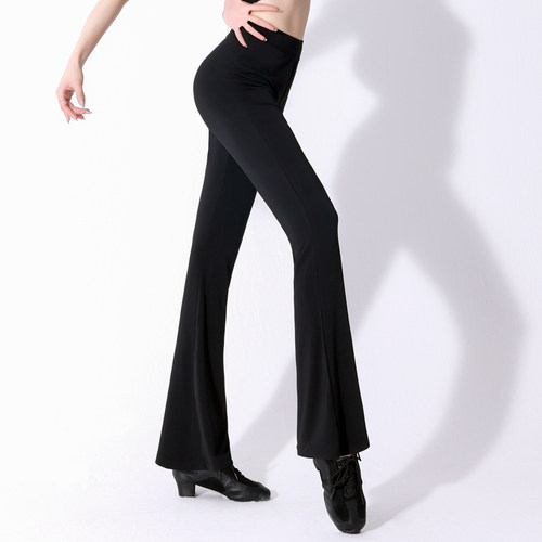 速发C裤舞蹈练功裤子拉丁中国舞长O跳舞体伽形瑜中腰微