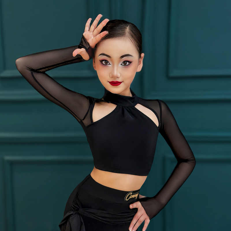 CONNY儿童拉丁舞短上衣