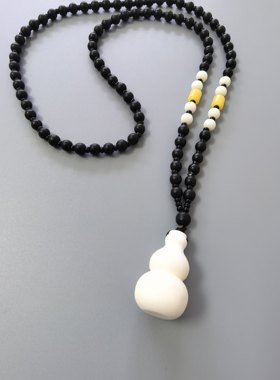 天然海底玉化贝葫芦吊坠男女款项链灵葫福禄饰品挂件一物一图