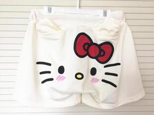 kitty新品 热裤 立体 短裤 休闲弹力 家居裤 出口日本原单hello