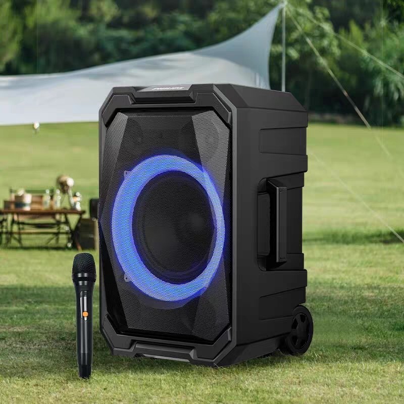 飞利浦SD617户外大功率广场舞便携式拉杆音响重低音蓝牙音箱