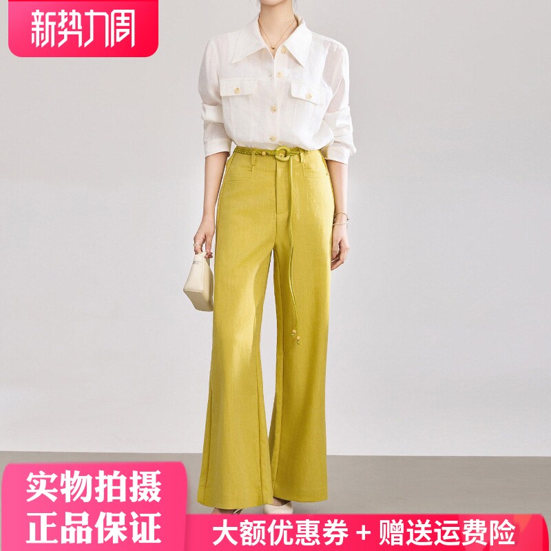 小众高品质天丝棉麻休闲裤