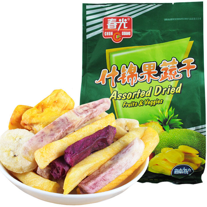 海南特产食品 春光什锦果蔬干250克多种热带水果干货香脆可口