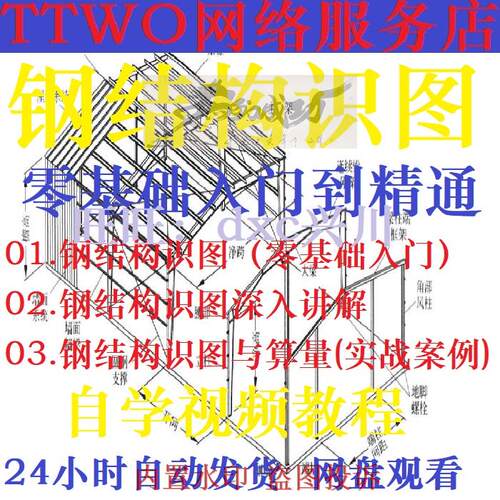 钢结构施工识图视频教程槽钢工字钢符号讲解标注说明图纸自学算量