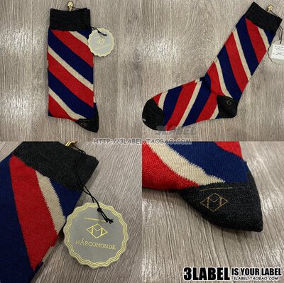 izzue保暖男女款羊毛长袜纯棉