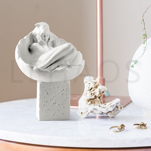 饰摆件礼物 巨蟹座 北欧纯白色创意陶瓷12星座陶瓷星座雕塑人物装