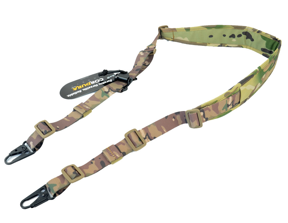 전술 페로 슬링스터 빠른 조정 500D 퀵 릴리스 어깨 스트랩 CORDURA 싱글 및 더블 포인트 크로스바디 로프