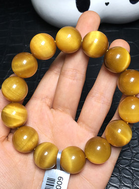 天然黄虎眼手链男女同款