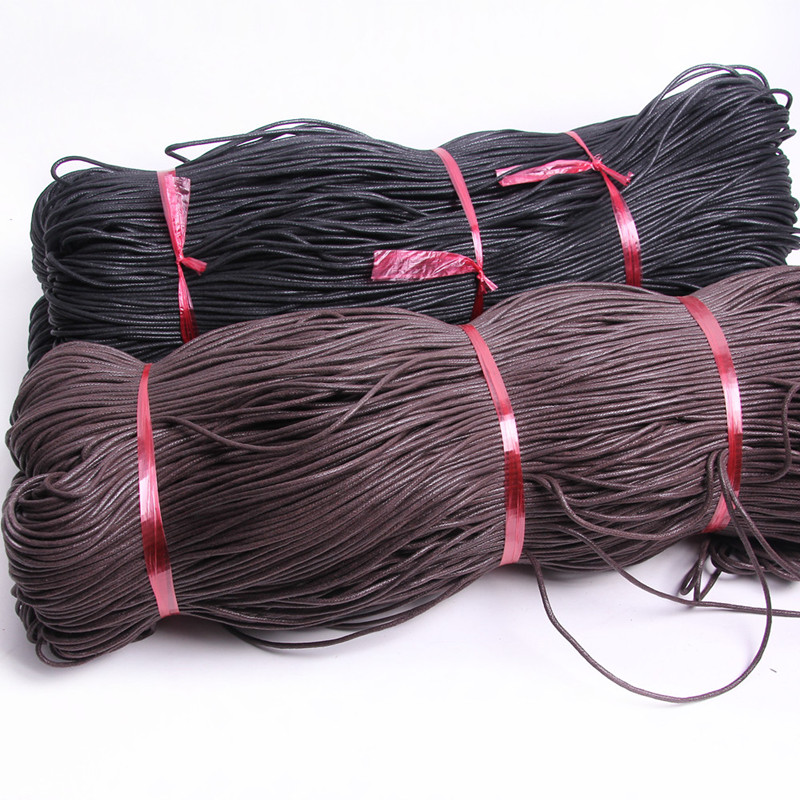 蜡线黑色深咖啡串珠材料diy饰品