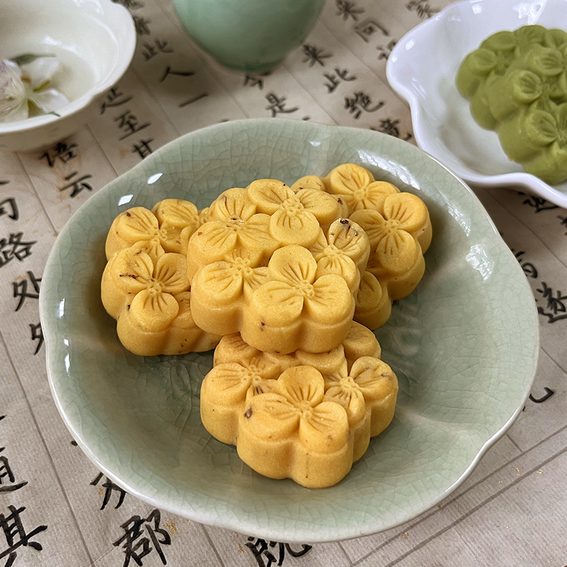 杭策杭州特色糕点味道桂花花糕龙井茶糕180克河坊街西湖伴手礼