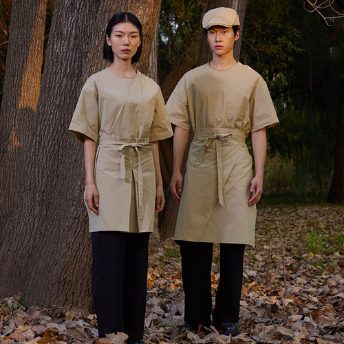 新款棉锦廓形工装风手作工服