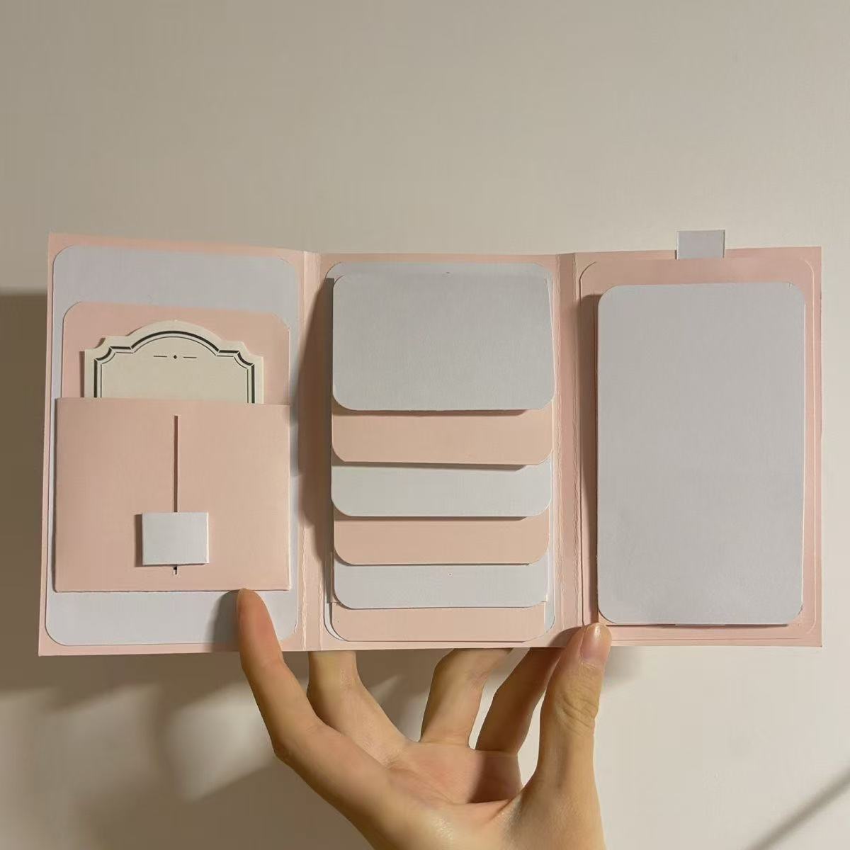 DIY三折页立体书成长手册机关定制