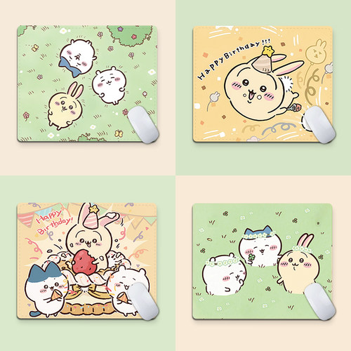 鼠标垫小号可爱乌萨奇笔记本电脑垫便携卡通桌垫加厚家用办公桌垫