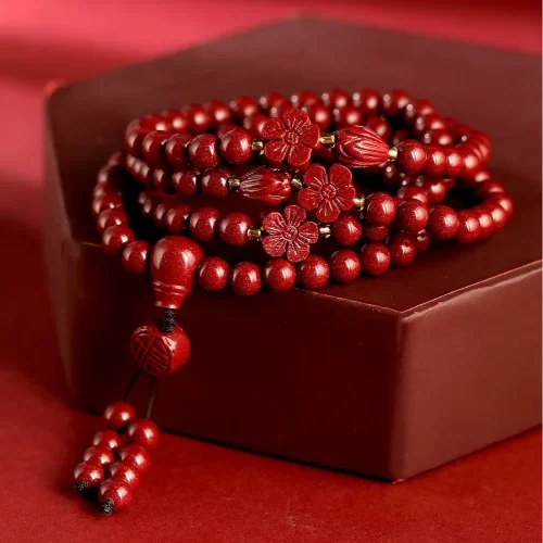 高含量紫金砂朱砂手链108颗手串景区电商一件