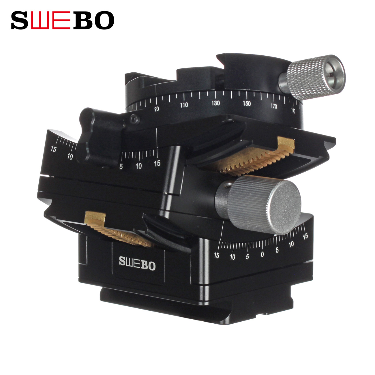 SWEBO齿轮3D微调Gon云台二代 蜗轮角度微调 大画幅 移轴建筑全景