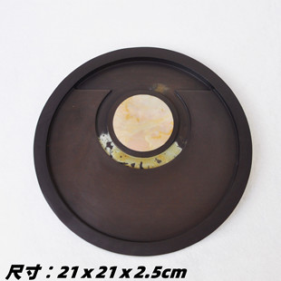 文房四宝实用石质茶盘砚攀枝花苴却砚手工雕刻精品实用干泡茶台砚