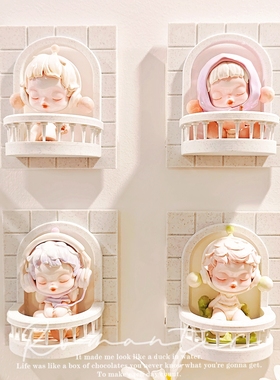 盲盒手办阳台展示架挂墙收纳小野温度背景墙3D打印壁挂欧式ins风