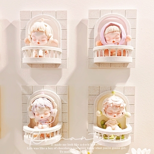 盲盒手办阳台展示架挂墙收纳小野温度背景墙3D打印壁挂欧式ins风