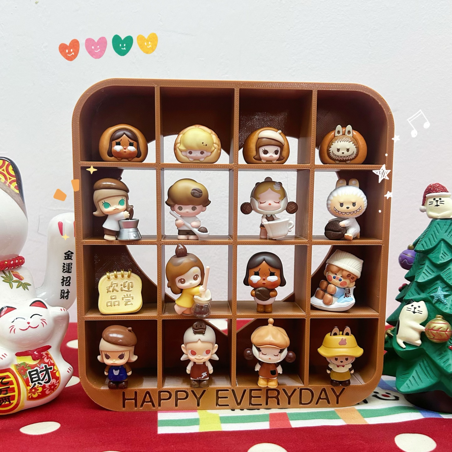 自由搭场景手办萌粒diy收纳盒展示柜微缩巨能装3D打印置物架立体