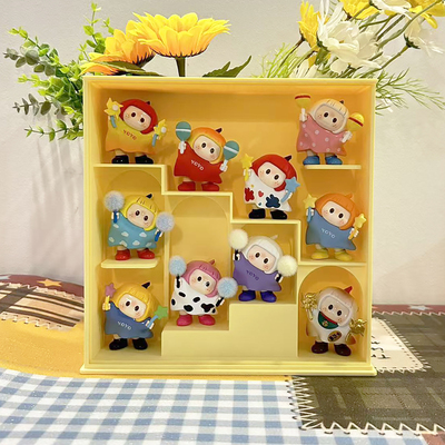 原创收纳盒防尘罩适配YOYO右右酱悠迷你手办萌粒diy展示柜3D打印