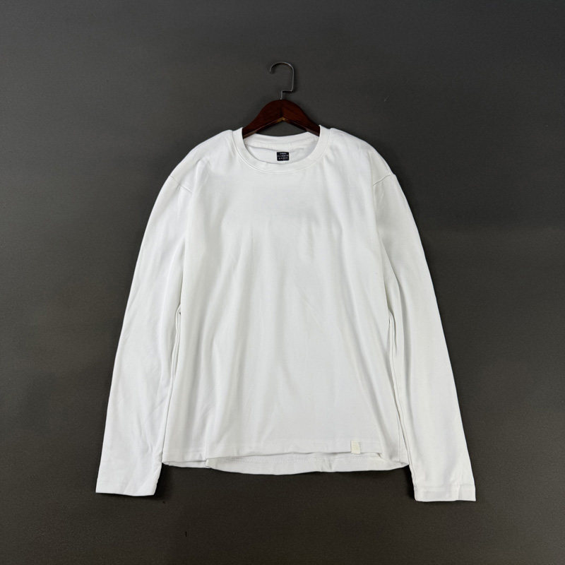 磨绒发热保暖上衣圆领长袖T恤男