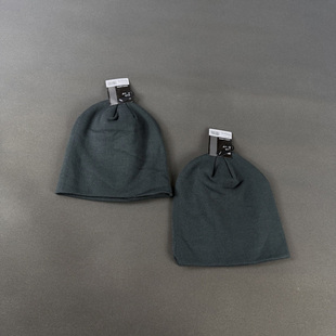 日本单 男女情侣款纯色双层针织帽保暖冷帽包头帽瓜皮帽毛线帽潮