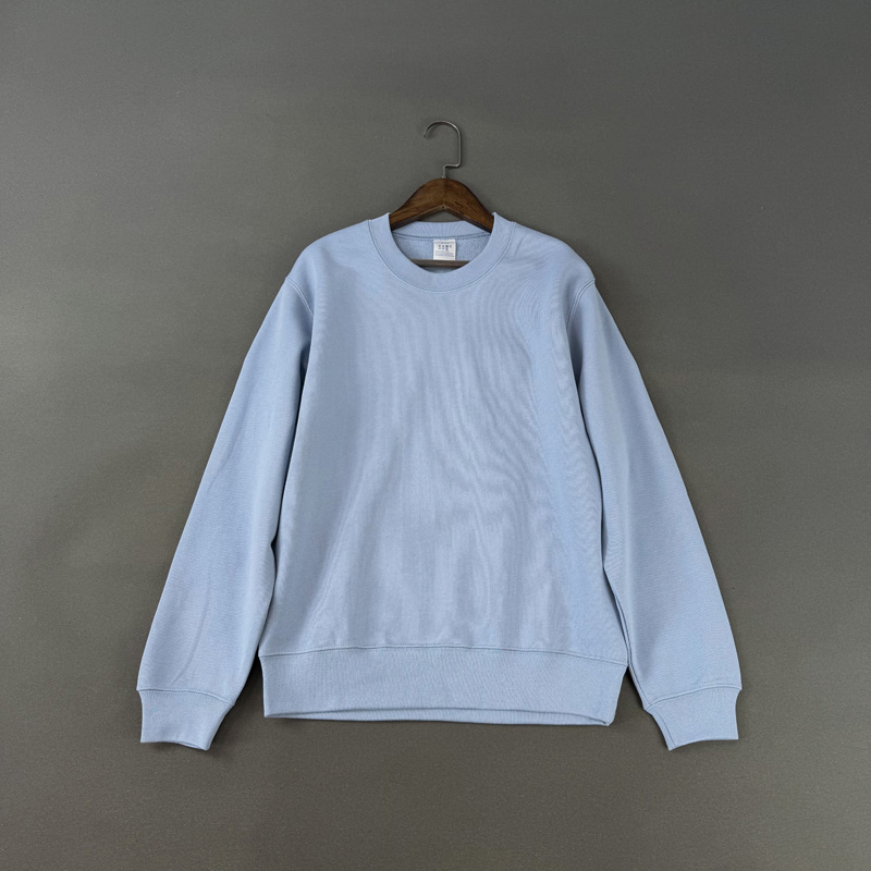 情侣款毛圈套头圆领长袖卫衣上衣