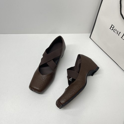 内增高5cm芭蕾风交叉带