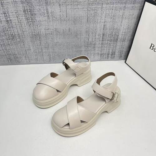 法式厚底罗马凉鞋女2026夏新