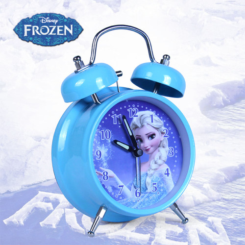 迪士尼闹钟 冰雪奇缘 公主米奇 米老鼠 卡通儿童闹钟静音
