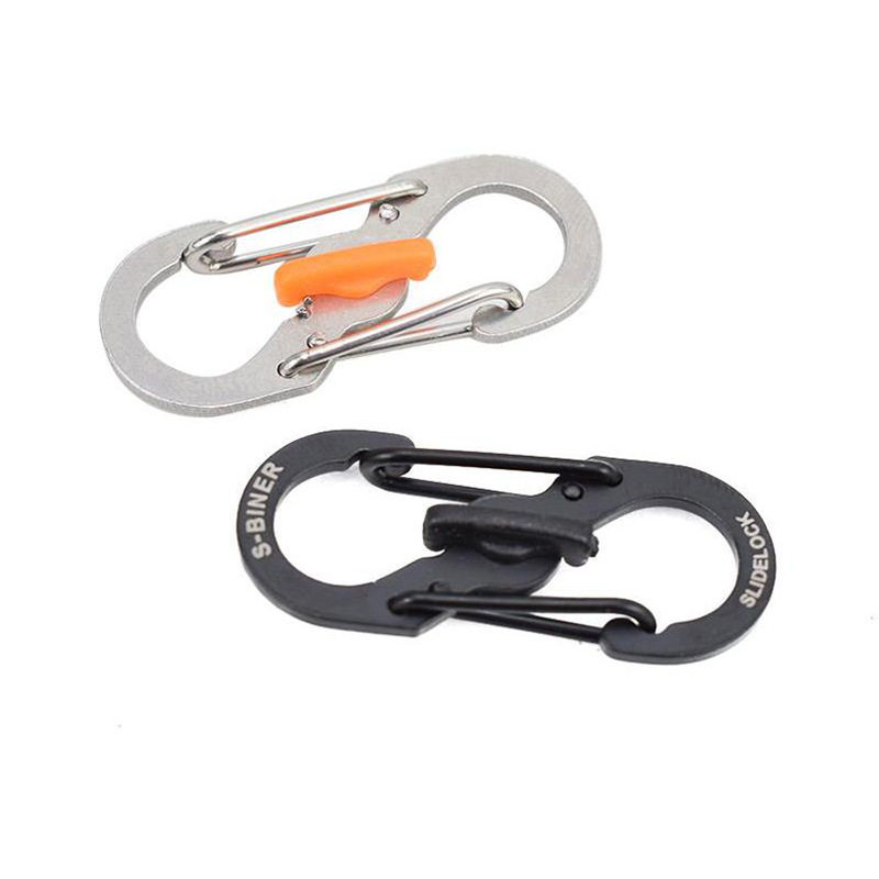 户外旅行背包带锁8字扣 防盗防脱落S扣  不锈钢钥匙扣钥匙 挂扣,户外/登山/野营/旅行用品,挂扣,淘宝优惠券,粉丝福利购,淘宝优惠卷