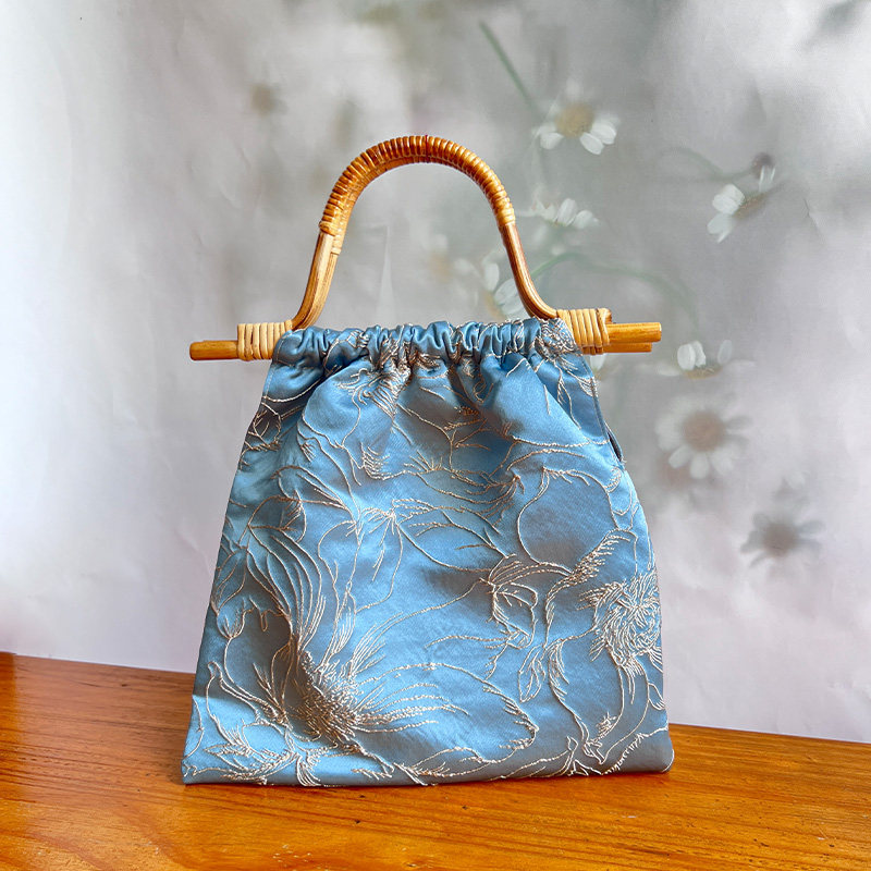 藤木手挽袋半成品材料包钥钥手工自制diy口金包宋锦包包新中式,居家布艺,缝纫DIY材料套装,淘宝优惠券,粉丝福利购,淘宝优惠卷