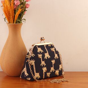 14梯形横版 手机包钥钥手工自制diy口金包宋锦包包解闷国风新中式