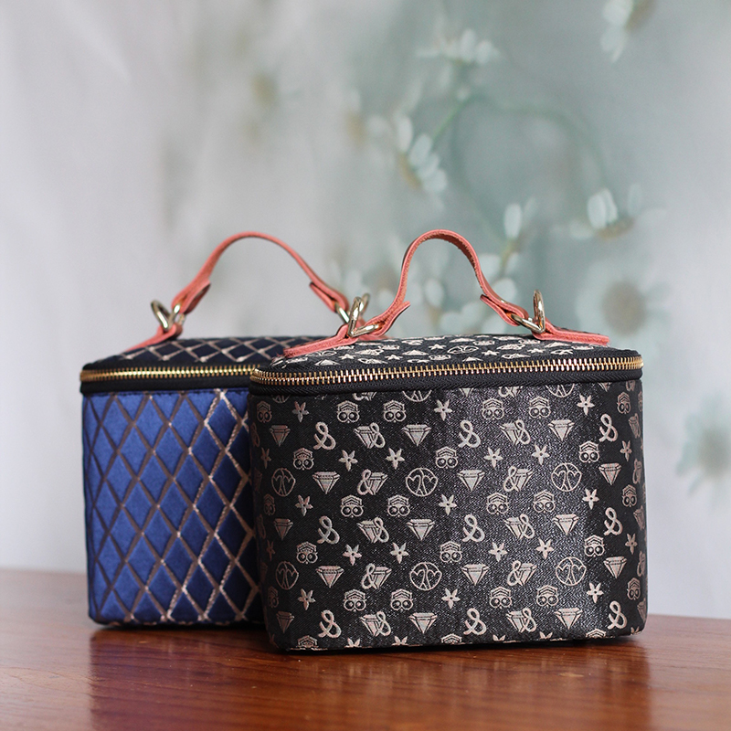 拉链盒子包钥钥手工材料包自制DIY宋锦解闷礼物包包古风新中式