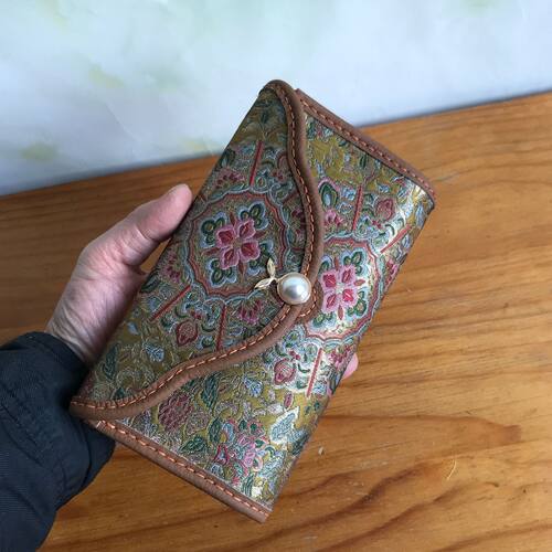 如意票夹包DIY材料包自制宋锦包包解闷