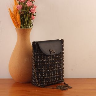 皮盖扣手机包钥钥手工自制DIY材料包宋锦包包解闷国风新中式