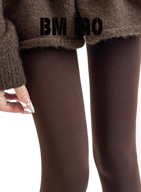 日本BM iro秋冬500D毛圈压力袜打底裤女咖啡连裤袜显瘦中厚美腿袜