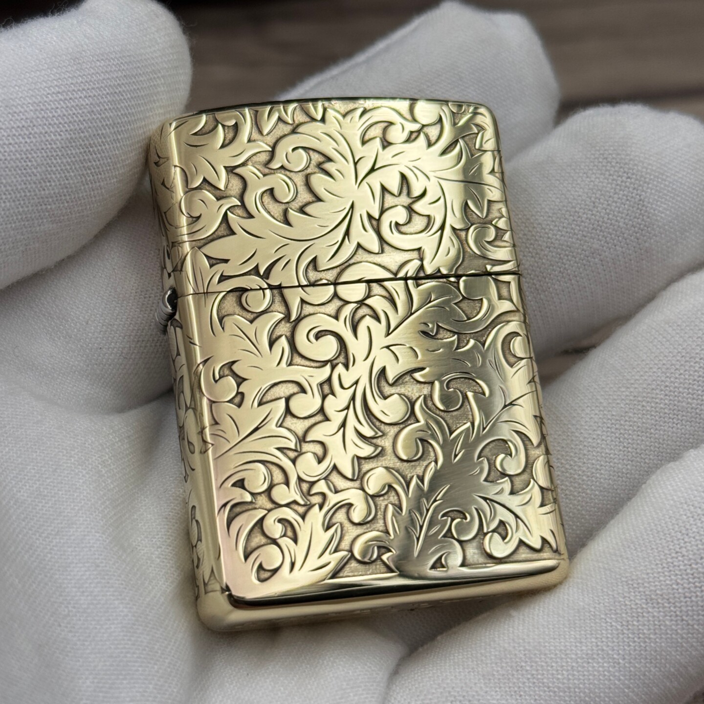 夜色zippo正品  纯铜 盔甲 五面精雕 环绕 繁花唐草
