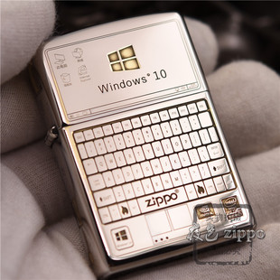 夜色zippo正品之宝煤油打火机盔甲镀铬双色四面精雕我的电脑桌面