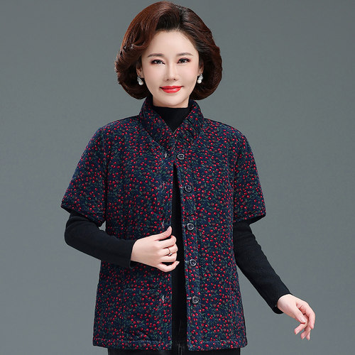 加厚妈妈秋冬装马甲坎肩时尚宽松