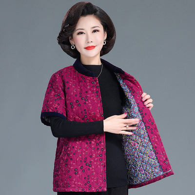 中老年秋冬短袖马甲纯棉马甲宽松