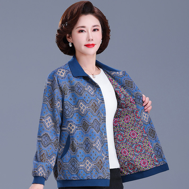 中老年女春秋装外套纯棉妈妈上衣奶奶衣服全棉老太太大码短款开衫,女装/女士精品,中老年女装,淘宝优惠券,粉丝福利购,淘宝优惠卷