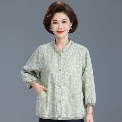 妈妈春夏装2026新款短款薄外套