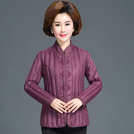 中老年女装秋冬羽绒服 加肥加大码妈妈内搭外穿保暖衣厚外套内胆