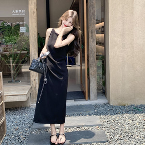 小黑小个子高级感新款上市其他印花优质女士系列气质纯欲风连衣裙