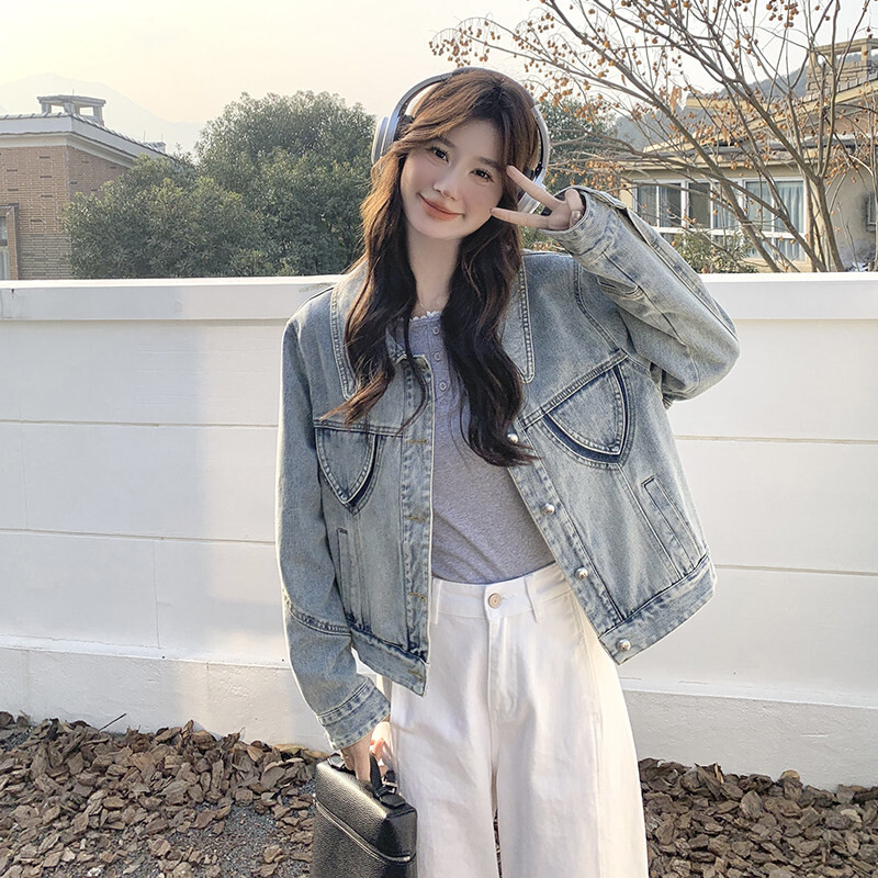 春装上衣优质单件美洋精品常规修身新款时尚减龄休闲百搭新品外套