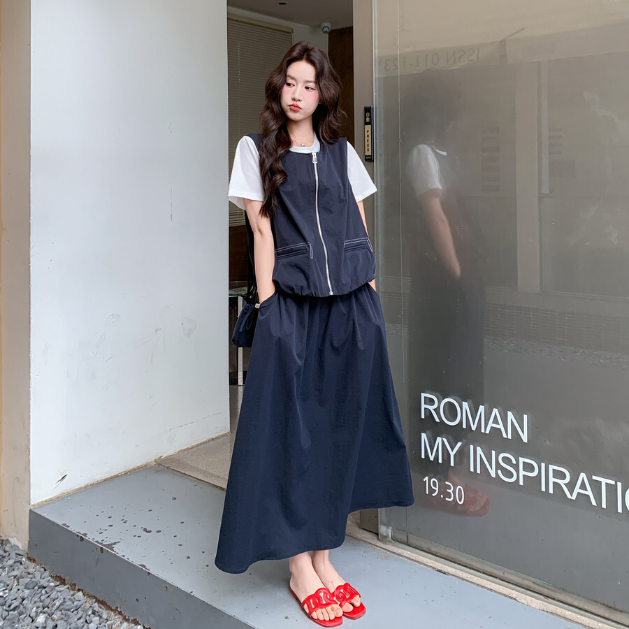 新款上市优质精品疯狂促销甩卖夏季明线设计三件套时尚套装女