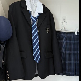花千猪原创圣研高西装 学院风jk制服三粒扣多色西服百搭外套